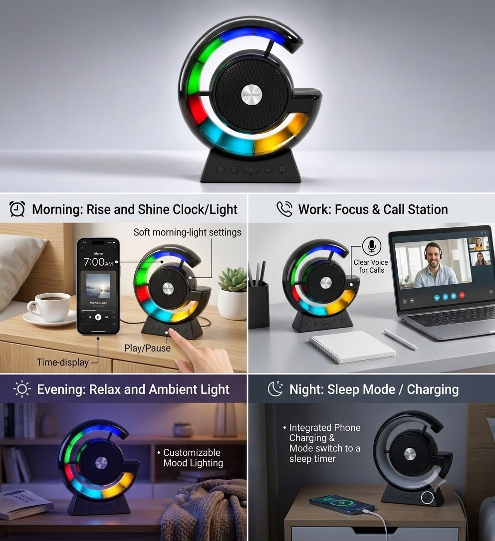 Google Wireless Bluetooth Speaker with HD Sound & Deep Bass